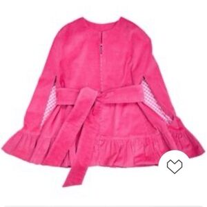 Elizabeth Wilson Pink Peplum Caroline Jacket/cape with belt Brand New!
